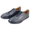 BSK2493-015 - Chaussure cuir BLEU - deluxe-maroc