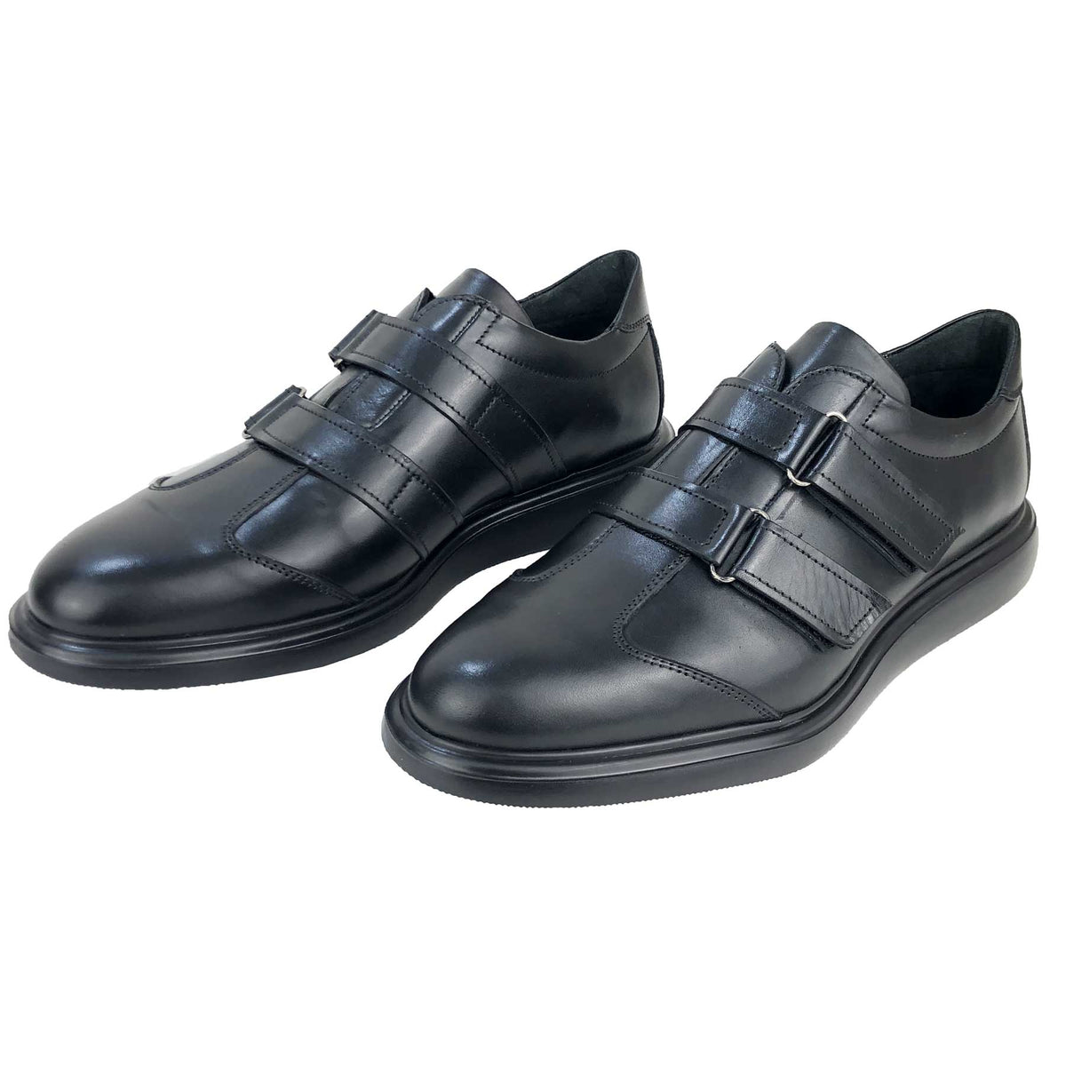 BSK462-015 - Chaussure cuir noir - deluxe-maroc