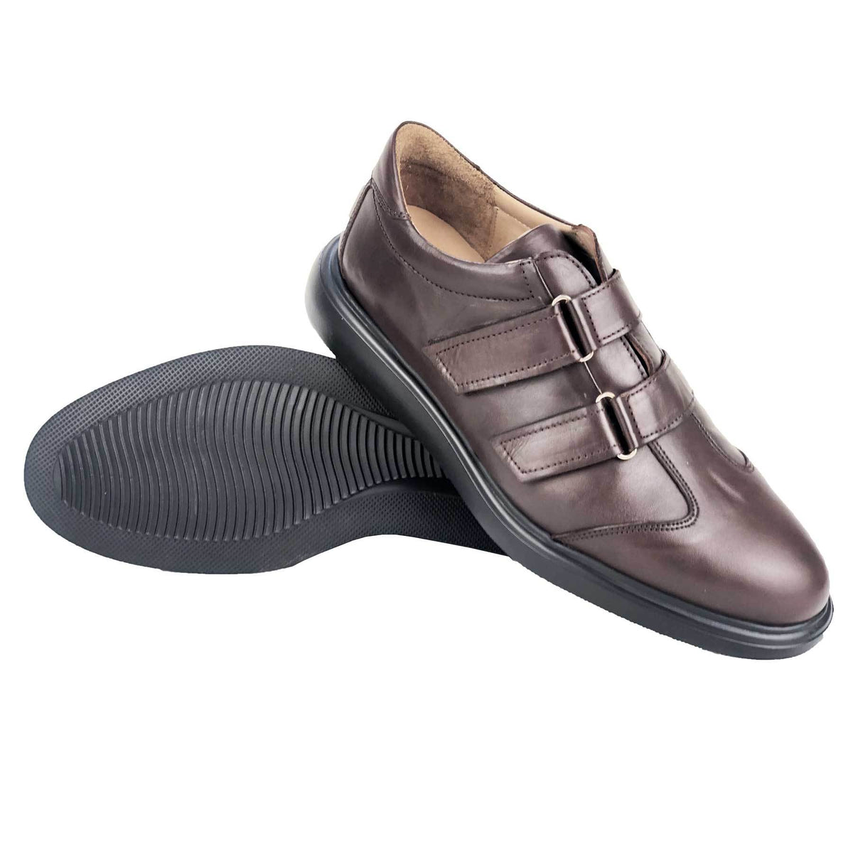 BSK462-015 - Chaussure cuir MARRON - deluxe-maroc
