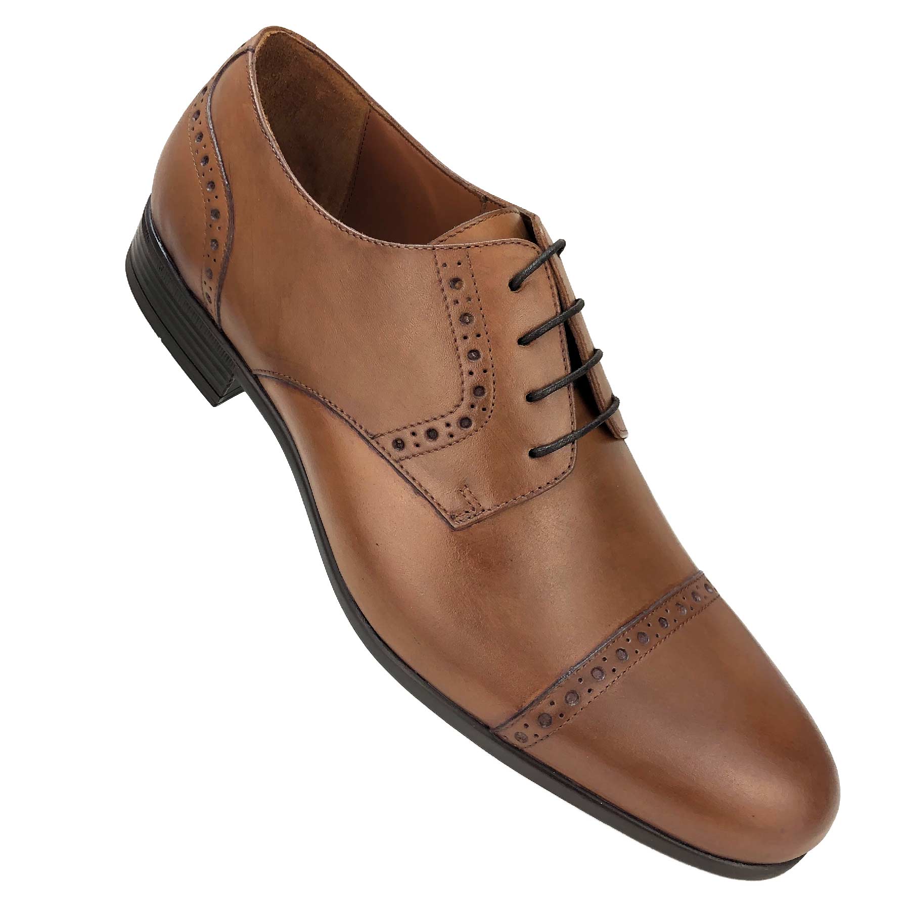 CH05-019  - Chaussure Cuir Taba - deluxe-maroc