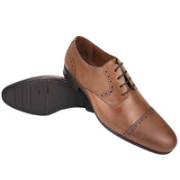 CH05-019  - Chaussure Cuir Taba - deluxe-maroc