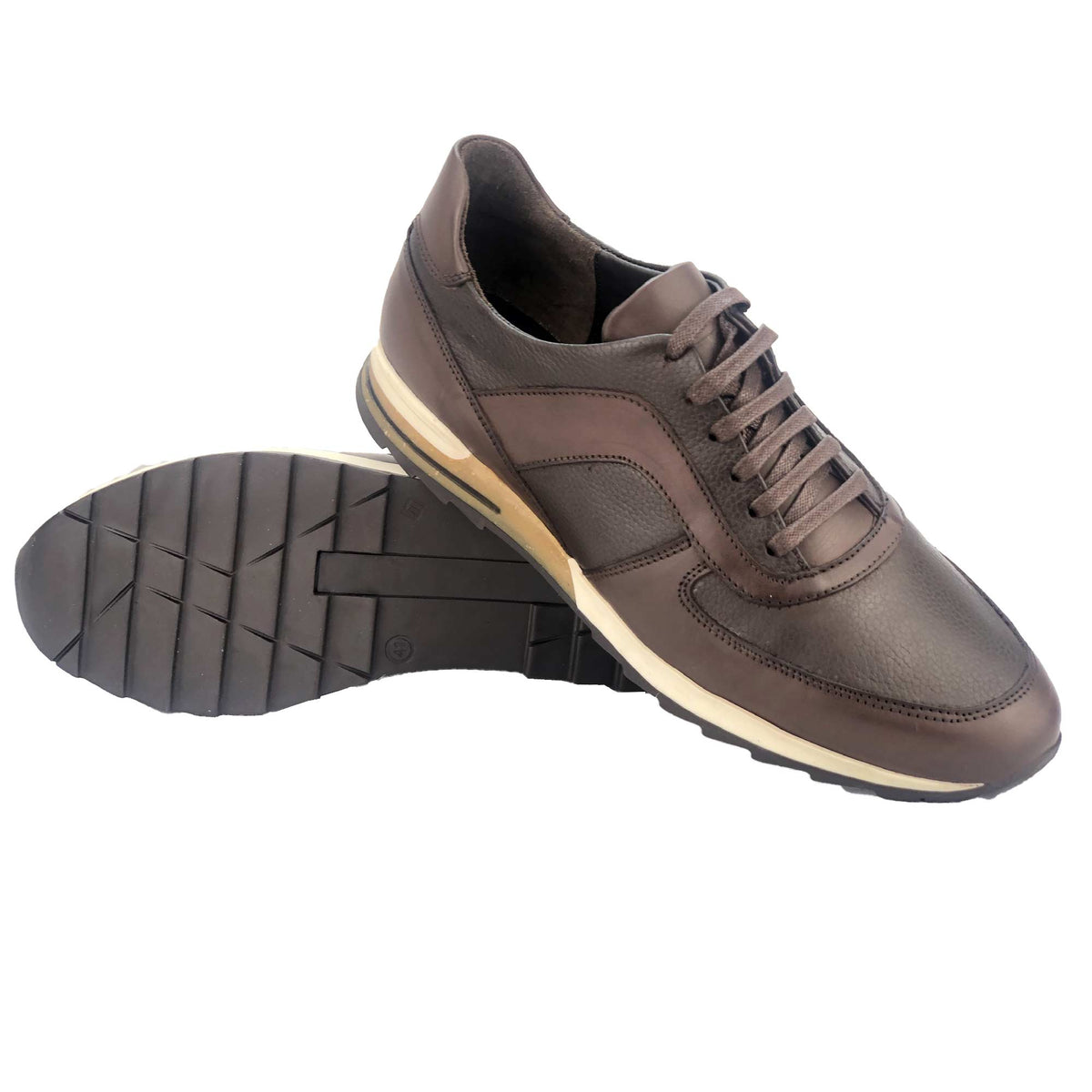 BSK423-015 - Chaussure cuir Marron - deluxe-maroc
