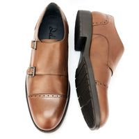 CH411-019  - Chaussure Cuir TABAC - deluxe-maroc