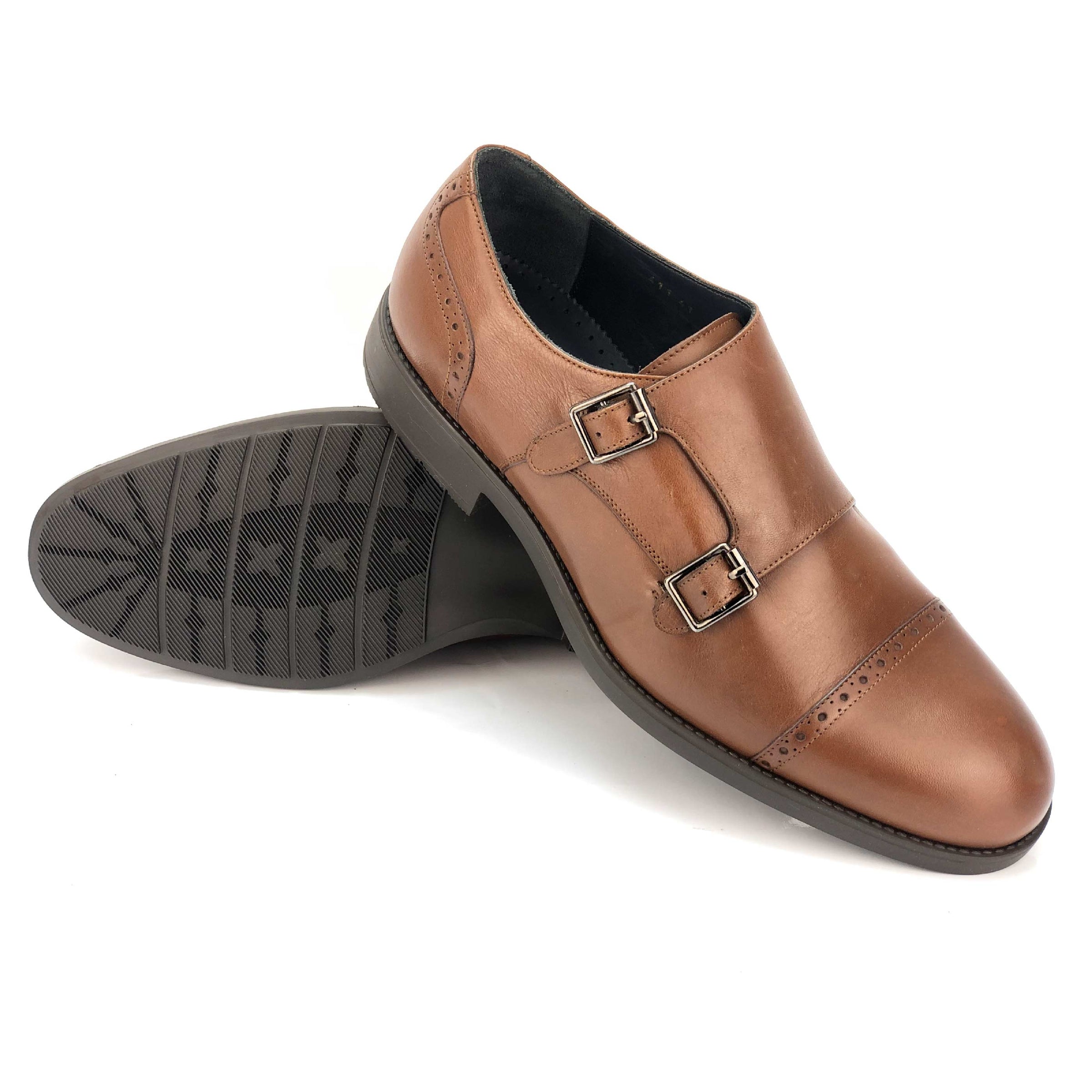 CH411-019  - Chaussure Cuir TABAC - deluxe-maroc