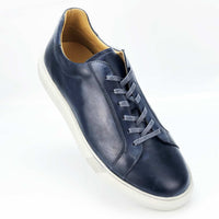 BSK030-022 - Chaussure cuir Bleu - deluxe-maroc