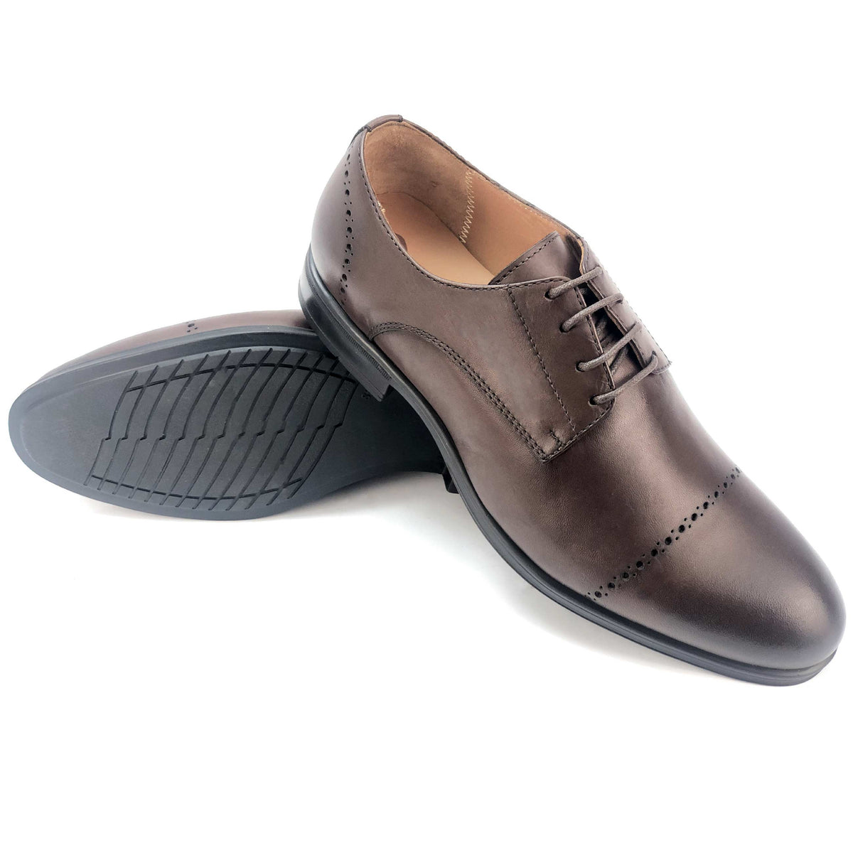 CH0041-015 - Chaussure cuir Marron - deluxe-maroc