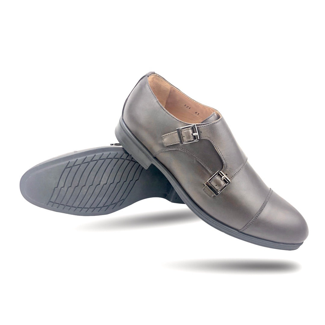 CH321-015 - Chaussure Cuir MARRON - deluxe-maroc